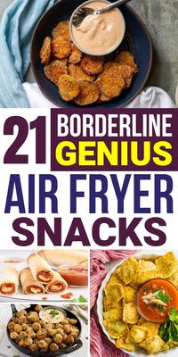 Wow! These air fryer snacks are GENIUS! Now I have so many easy air fryer snack ideas to make at home!! Love all these air fryer snack recipes, PINNING!