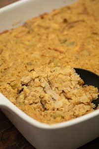 This is the most authentic taste vegan cornbread dressing online! This dressing will have thinking your back at your grandma's kitchen! This old fashion Southern dressing is made with a homemade vegan chicken broth, homemade vegan cream of chicken soup, and lots of time, care and love. It will be the most talked about dish at your Thanksgiving or Sunday dinner table.