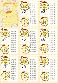 Tablas De Multiplicar De Pompompurin Em Jogos Online Wx