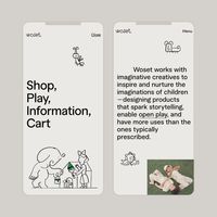 Pierre - Photo by Rafa Cobiella on January 20, 2022. May be an image of text that says 'woset Close woset Menu TㅜTT Shop, Play, Information, Cart Woset works with imaginative creatives to inspire and nurture the imaginations of children -designing products that spa – Savee