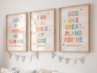 ✨🌈 Brighten up your child's space with our Set of 3 Colorful Children Bible Verse Wall Art Prints! 🌈✨   ChristianToddlerWallArt,ChristianPlayroomDecor,SundaySchoolClassroomDecor,BiblicalWallArtForKids,CuteChristianPrints,NurseryWallArt,Jeremiah2911,RainbowLettersBibleVerse,InspiringFaith,KidsRoomDecor,SpiritualGrowthForKids,CatholicPlayroomPrints,CatholicClassroomDecor,BibleVerseForKidsRoom,ChristianPrintablesToddlers,ColorfulBibleVerseWallArt,ColorfulBibleVersePrints,CatholicKidsRoom,ChristianBabyRoomDecor,SundaySchoolDecorPoster,ImAChildOfGod,ChristianNurseryWallArt,FaithBasedDecor,KidsFaithArt,ChristianHomeDecor,BibleVersePrints,ChristianKidsDecor,NurseryBibleQuotes,ChristianWallArt,BibleQuotesForKids,ReligiousNurseryDecor,ChristianGiftsForKids,BiblicalInspirationForKids