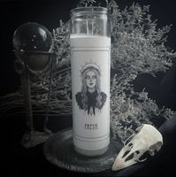 Freya Devotional Candle Sticker - 3x6” High Quality Vinyl Sticker