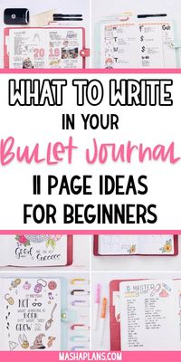 Struggling to figure out how to fill our your Bullet Journal? Check these 11 Bullet Journal pages you definitely should include in your journal. Plus learn how you can fill out each and every page and what benefits it has from you. Start your brand new Bullet Journal today! #mashaplans #bulletjournal #howtobulletjournal #bujoideas #bulletjournalideas