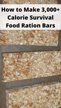 Sustainment is an essential part of bugging out. Wilderness survival is another big situation where you need to consider sustainment. If you are bugging in, you could use something like 3,000 calorie survival bars to stretch food storage. However, you should still stack up plenty of food storage in the meantime.  If you are an outdoorsman you might find that having this recipe could be very helpful. Also, you might find that your own recipe for high-calorie bars can be just better than those premade versions.