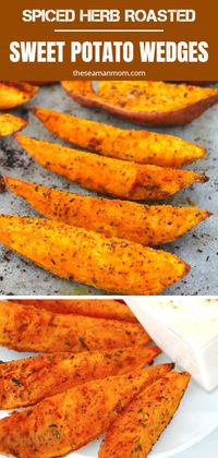 A delicious and simple recipe, these spicy sweet potato wedges are a great and healthier alternative to chips or fries!