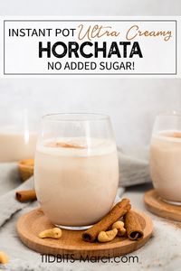 Instant Pot Horchata - Creamy and Healthy! - Tidbits-Marci.com