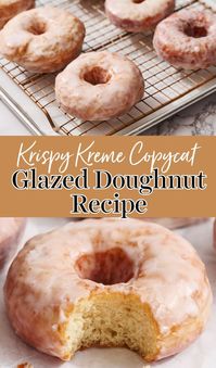 Krispy Kreme Copycat Glazed Doughnuts have all the wonderful light, fluffy texture of a Krispy Kreme doughnut but with a balanced and delightful sweet flavor.