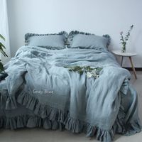 "Simple and natural luxury, made from Chinese hemp long fiber yarns, crafted of vintage-inspired linen with an ultra soft hand and a half-inch hem detail, this relaxed duvet cover set pays homage to everything we love about linen that has been passed down from generation to generation. 100% hemp. Hemp fiber is durable and resistant to bacteria; Wicks away perspiration, keeping skin cool; UV proof; Softens sumptuously after each laundering. Available color: White, Cream, Beige, Light gray, Antiqu