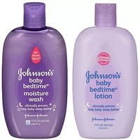 Johnson & Johnson Bedtime Lotion and Moisture Baby Wash Bundle