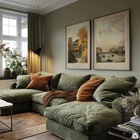 Elegante Sofas in Olivgrün und Einrichtungsideen für einen modernen Look – Haus- & Gartentrends