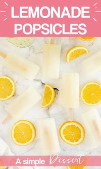 These homemade lemonade popsicles are such a fun twist on a classic summer treat! Your family will go crazy for these sweet and tart popsicles. Perfect for a hot day, enjoying poolside, or as a refreshing dessert!