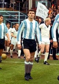 Roberto Perfumo of Argentina at the 1966 World Cup Finals.