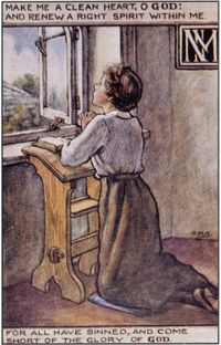 "Create In Me A Clean Heart" by Cicely Mary Barker (28 June 1895 – 16 February 1973)