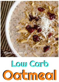 Best Low Carb Breakfast Idea I've ever tried! Low Carb Overnight Chia Oatmeal made easy! #keto #ketogenic #lowcarb #overnightoats #oatmeal #lowcarboats