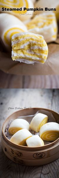 Steamed Pumpkin Buns | chinasichuanfood.com