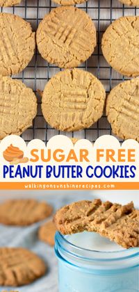 Here's a simple dessert recipe if you're on a keto, low-carb, or gluten-free diet! With just a few ingredients, you can have Sugar Free Peanut Butter Cookies that taste delicious. Definitely an easy-to-make sweet treat for diabetics! Try these flourless cookies today!