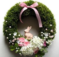 Coronita din muschi verde pentru primavara sau Paste. Decoratie de Pasti cu un iepuraș, flori, ou. Spring natural wreath with moss Easter. Coronite si ghirlande pe magazin nostru facebook @coronitesighirlande7