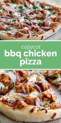 No need to go out when you can make this BBQ Chicken Pizza at home! A favorite from California Pizza Kitchen, you can now have this delicious pizza at home. #recipe #pizza #copycat #chicken