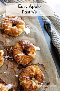 These Apple Pastries are so easy you will love them. Just like a warm apple pie but lighter and minimal in ingredients.  via @sailor_bailey