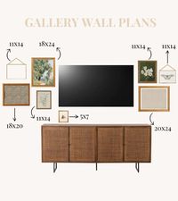 Designing a Gallery Wall with a TV So That It Looks Seamless and Stunning - Home By Alley