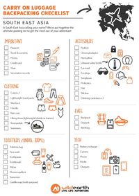 Heading to South East Asia this year? Don't forget to pack these essentials. #travel #asia #backpacking #checklist