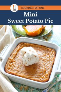 Mini Sweet Potato Pie - One Dish Kitchen