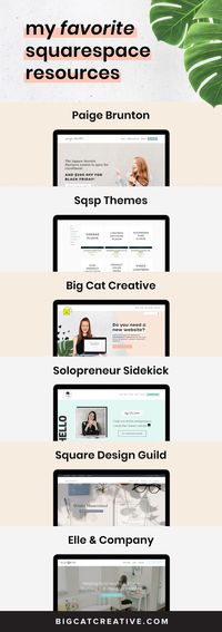 My favorite Resources for Squarespace Tutorials, Plugins, Templates, Blogs, Videos and Design Inspiration! | Squarespace | Squarespace Tips | Website DIY | Best Squarespace Resources | Squarespace Tips and Tricks | Squarespace Template | Squarespace Design Kits | Squarespace Themes | Squarespace Blog #squarespace #webdesign #tips #resources