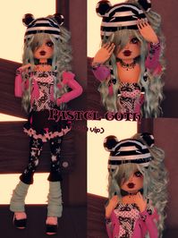 ׁ    pastel goth  ֺ   ᰔ   dress to impress outfit  non vip .  #pastelgoth