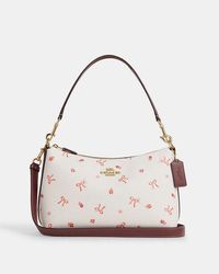 COACH® | Clara Shoulder Bag With Bow Print