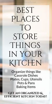 Getting your kithen organized is an important step towards easy meal prep. #kitchen #organization