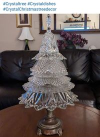 Reuse Glass Bowls and Other Glassware/Props to Make Christmas Trees