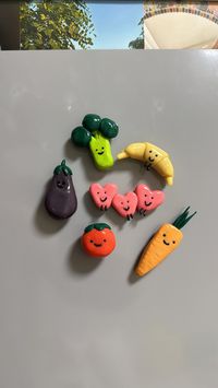 Jellycat shaped polymer clay magnets! what a happy gift or cute item of decor:)