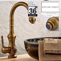 Amazon.com: Kitchen Sink Faucet for Bar Farmhouse Commercial, Brass European Retro Kitchen Faucet, Antique Brass Kitchen Faucet, Single Handle Mixer Crane(Gold) : Tools & Home Improvement