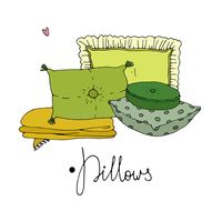 Types of sleeping pillows set. royalty free illustration, #royalty, #SPONSORED, #free, #illustration, #ad