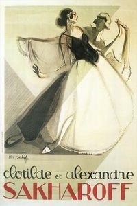 oversized vintage poster blue ballroom dancing - Google Search