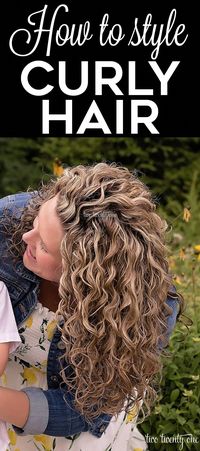 This step-by-step tutorial shows how to style curly hair! Must have products & tools and some curly hair troubleshooting advice!