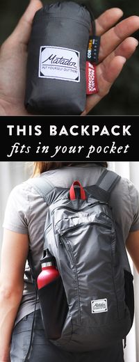 With a packable backpack that fits into a palm-sized pocket, it’s easy to keep on-hand, whether you’re out doing errands or on an outdoor adventure. The roomy—and handy—design is lightweight and durably built with waterproof and puncture-resistant nylon, and has breathable straps to feel comfortable when you wear it.