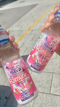 ‧₊˚. ࿐ ramune japaense soda drink lychee pink aesthetic