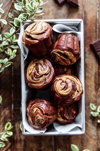 Chocolate & Peanut Butter Muffins - Delight Fuel