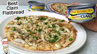 Flatbread Clam Pizza Easy 10 Minute Recipe - YouTube