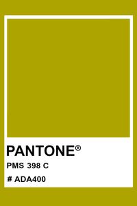 PANTONE 398 C #pantone #color #PMS #hex