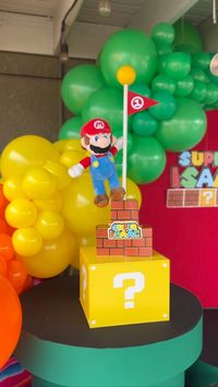 Event Pixie | Event Pixie X Mario Bros Featuring: - Custom Chiara Panels - Custom Mario Theme Cylinders - Organic Ballon Garland - Custom Mario Props… | Instagram