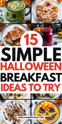 Start your spooky mornings right with these 15 easy Halloween breakfast ideas! Cozy, fun, and perfect for getting into the Halloween spirit. Save this pin for quick and easy recipes that’ll make your autumn mornings more exciting!