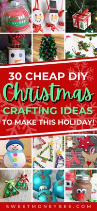 Simple and easy DIY Dollar Tree Christmas crafts and decorations. Try all these beautiful crafting ideas from supplies in your local dollar store. From Christmas ornaments and wreaths to crafty gift bags, this post is filled with dollar store holiday crafts that are budget friendly! #dollarstorecrafts #christmascrafts #dollartreecrafts #dollartree #dollarstore