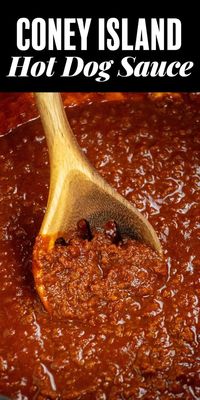 This easy and delicious Coney Island Hot Dog Sauce (AKA Hot Dog Chili) is an easy one pot chili topping great for serving with your favorite grilled or boiled hot dogs! Ready in just about 15 minutes!