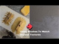 Custom Stomp Brush Drywall Texture Tutorial (Matching Older Textures After Patch) - YouTube