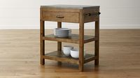 Bluestone Reclaimed Wood Small Kitchen Island