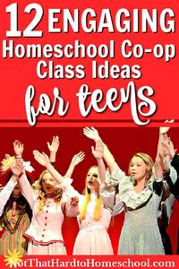 Are you looking for some unique and engaging homeschool co-op class ideas that will interest your high school students? Check out this list!