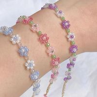 Daisy Bracelet Flower Bracelet Dainty Bracelet Beaded - Etsy