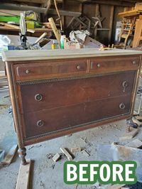 Refinished Vintage Wood Dresser - Refresh Living